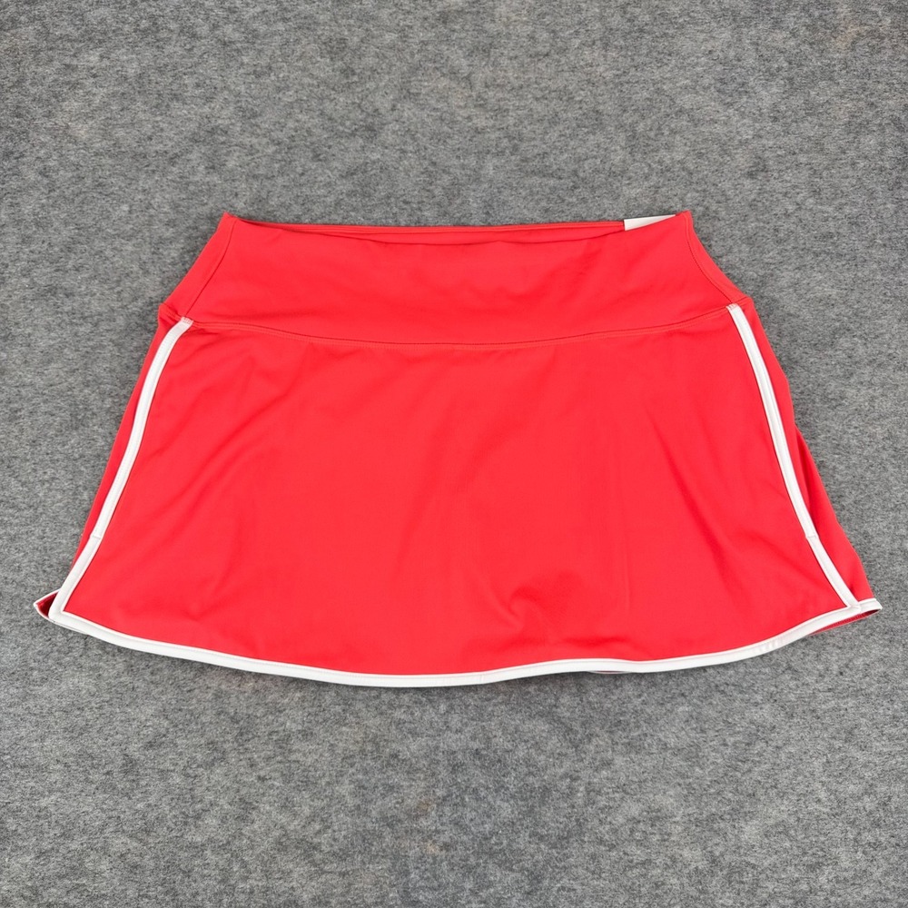 DSG High Rise Skort Skirt Cabana Coral Piped Red Womens XXL 2XL